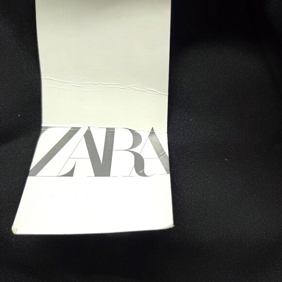 NEW ZARA BOW‎ TRIM SKORT BLACK REF. 2271/583 Mini Womens Large - Picture 5 of 13